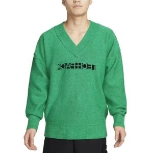 Nike Green V-Neck Sweater